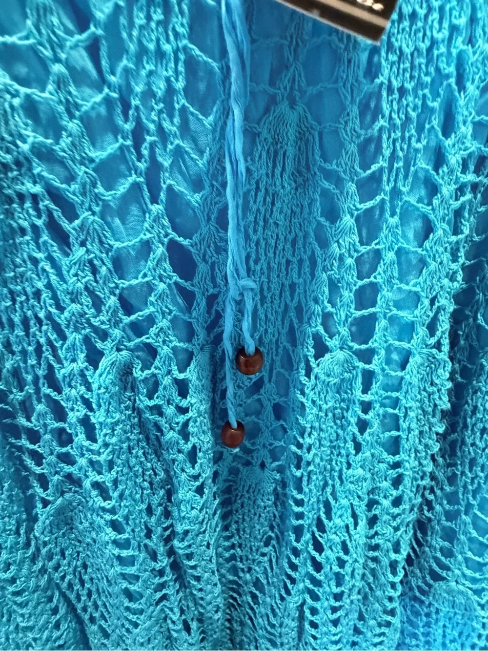 Jackpot Turquoise Boho Top & Crochet Skirt Set OSFM NWT Resort Festival Outfit
